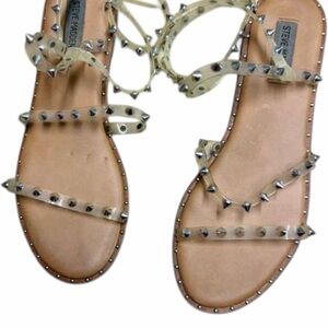 Steve Madden Beige Studded Sandals